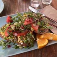 Oderbergerstraße (not quite sure, but something close to that name lol)  at Cafe Neue Liebe in Berlin