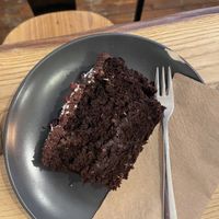 Chocolate coconut cake  at Cafe Neue Liebe in Berlin