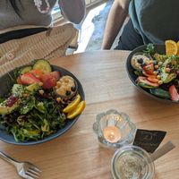 Delicious Bowls ❤️🧡💛💚💙💜 at Cafe Neue Liebe in Berlin