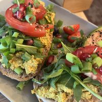 Scrambled tofu (Odenbergerstr. breakfast)  at Cafe Neue Liebe in Berlin