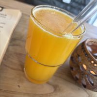 Fresh orange juice   at Cafe Neue Liebe in Berlin