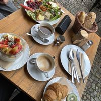 Sehr lecker😄besonders das Croissant. at Cafe Neue Liebe in Berlin