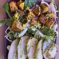 Tapas. The tofu tasted like ham- but a little small for the price   at Sanissimo - Opera in Madrid