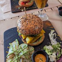 Red Dragon burger at Sanissimo - Opera in Madrid