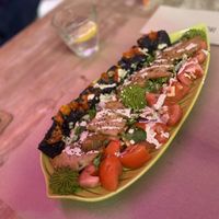 Poke bowl with Huera chicken    at Sanissimo - Opera in Madrid