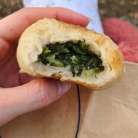 Oyaki nozawana at Irohado in Nagano