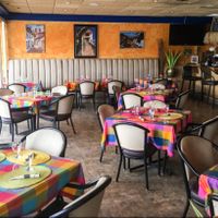 Colorfull interior at Aroma Mexican Cuisine in Canmore