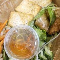 Rickety Rickshaw Bowl with Tofu at Chau VeggiExpress - Granville Island Stall in Vancouver