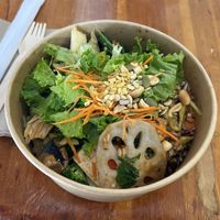 Midnight Swim Bowl (tofu chunks hidden)  at Chau VeggiExpress - Granville Island Stall in Vancouver