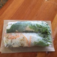 Vegan salad rolls  at Chau VeggiExpress - Granville Island Stall in Vancouver