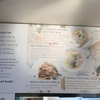 Some options at Chau VeggiExpress - Granville Island Stall in Vancouver