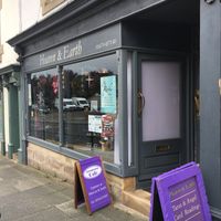 outside at Annapurna Cafe in Bedlington