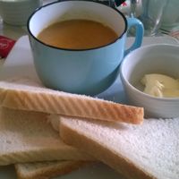 Vegetable soup  at Annapurna Cafe in Bedlington