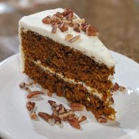 Carrot cake at Leaf Vegetarian Restaurant in Boulder