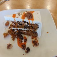 Carrot cake at Leaf Vegetarian Restaurant in Boulder