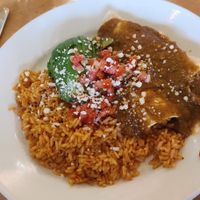 Enchilada at Leaf Vegetarian Restaurant in Boulder
