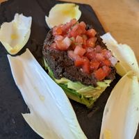 Avocado tartare at Leaf Vegetarian Restaurant in Boulder