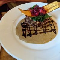 Jamaican tempeh at Leaf Vegetarian Restaurant in Boulder