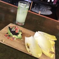 Avocado Tartare and Mint Lemonade at Leaf Vegetarian Restaurant in Boulder