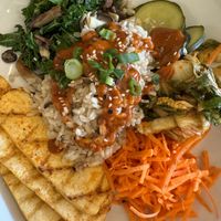 Bibimbap vegan  at Leaf Vegetarian Restaurant in Boulder