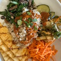 Bibimbap (vegan no egg)  at Leaf Vegetarian Restaurant in Boulder
