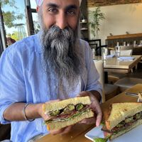 Vegan blt  at Leaf Vegetarian Restaurant in Boulder