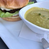 Crab Cake sandwich   at Leaf Vegetarian Restaurant in Boulder