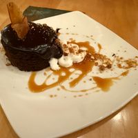 Mezcal fudge cake at Leaf Vegetarian Restaurant in Boulder