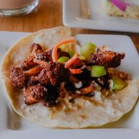 Cauliflower Taco at Leaf Vegetarian Restaurant in Boulder