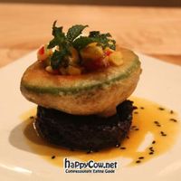 Avocado tempura at Leaf Vegetarian Restaurant in Boulder