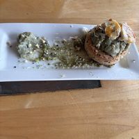 Pandan banana tart  at Leaf Vegetarian Restaurant in Boulder