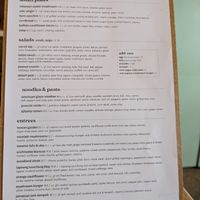 Menu at Leaf Vegetarian Restaurant in Boulder