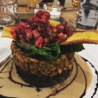 Black Rice with Tempeh and plantains at Leaf Vegetarian Restaurant in Boulder