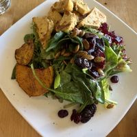 Harvest Sage Salad with grilled tofu   at Leaf Vegetarian Restaurant in Boulder