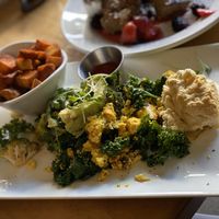 Vegan Tofu Scramble at Leaf Vegetarian Restaurant in Boulder