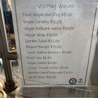 Menu at Visiting Vegan in Arlington