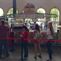 the cart outside of section 16 at Visiting Vegan in Arlington