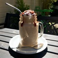 Chocolate and Oreo milkshake - dayummm at The Green Room in Middlesbrough