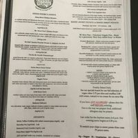 Lunch Menu Oct/Nov 2018 at The Green Room in Middlesbrough