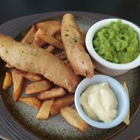 Fish anda chip at The Green Room in Middlesbrough