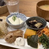 The brown rice balls were delicious!  at Evah Dining Macrobiotic - Hakata Riverain Mall in Fukuoka
