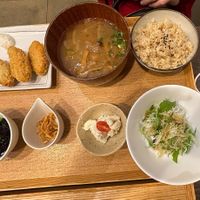 Lunch special with soup  at Evah Dining Macrobiotic - Hakata Riverain Mall in Fukuoka