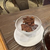 Chocolate mousse with citrus in it. Such a good flavour and consistency   at Evah Dining Macrobiotic - Hakata Riverain Mall in Fukuoka