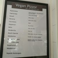 Vegan menu at Helan & Halvan in Linkoping
