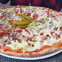 Vegan Super kebab at Helan & Halvan in Linkoping