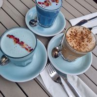 Special lattes at Earthlings in Bolton