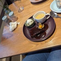 Sticky toffee pudding at Earthlings in Bolton