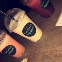 Juices and shake at Hafnia Bar in Copenhagen