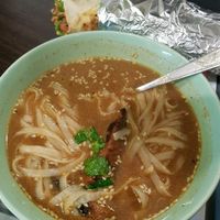 ramen and pita (I had already eaten some before taking a picture) at Ra.man in Kyiv