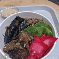 Tofu in Nori with noodles at Ra.man in Kyiv